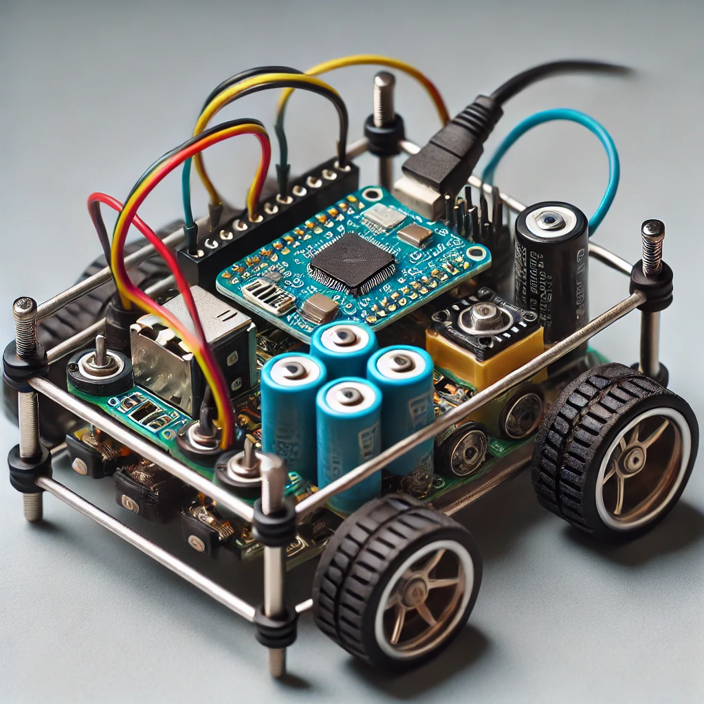 Imagem gerada por A.I. mostrando um carrinho eletrônico